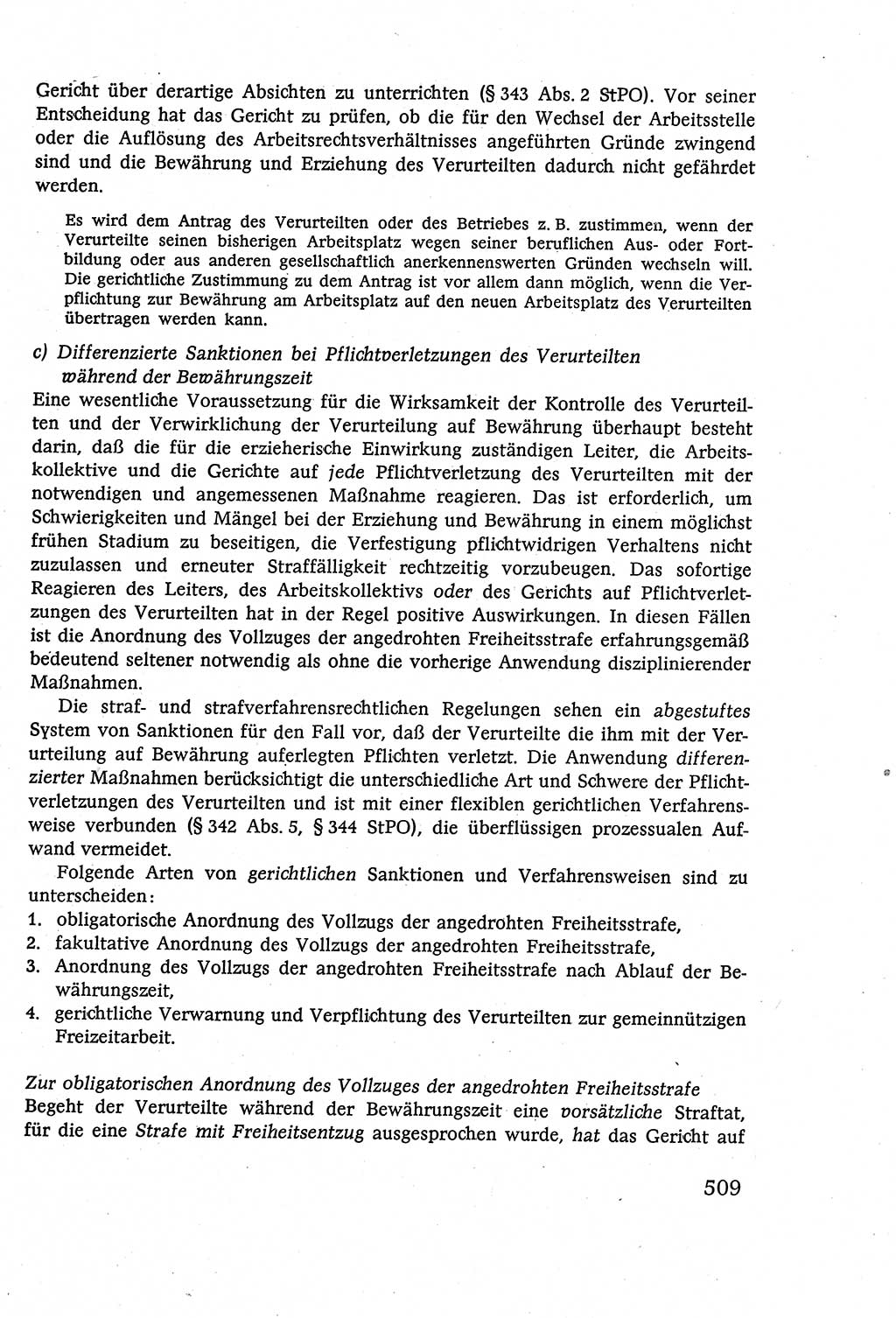 Strafverfahrensrecht [Deutsche Demokratische Republik (DDR)], Lehrbuch 1977, Seite 509 (Strafverf.-R. DDR Lb. 1977, S. 509)