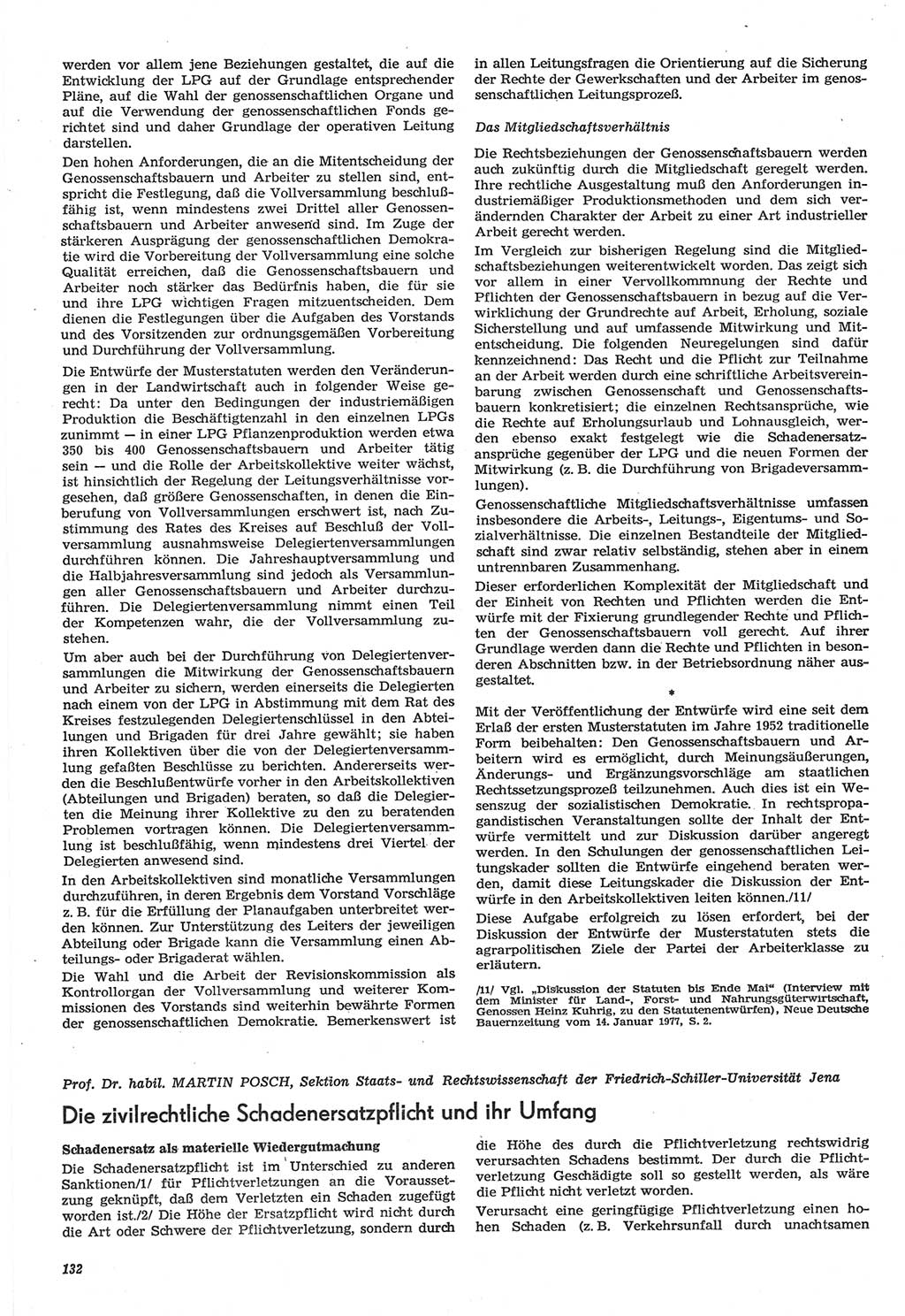 Neue Justiz (NJ), Zeitschrift für Recht und Rechtswissenschaft-Zeitschrift, sozialistisches Recht und Gesetzlichkeit, 31. Jahrgang 1977, Seite 132 (NJ DDR 1977, S. 132)