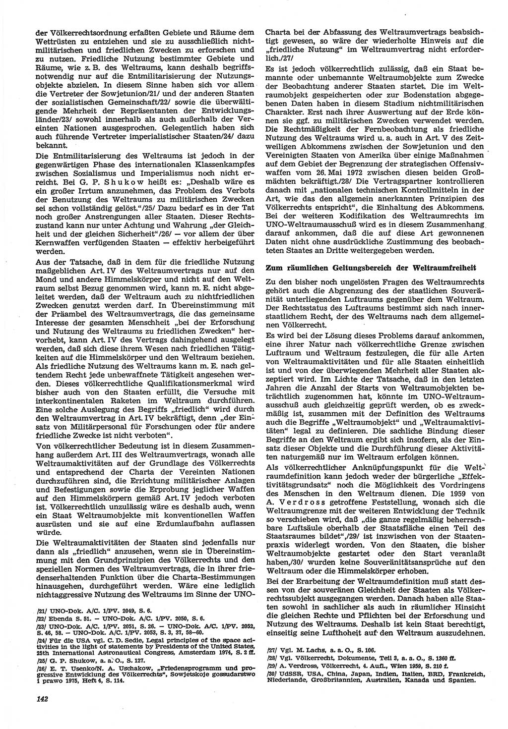 Neue Justiz (NJ), Zeitschrift für Recht und Rechtswissenschaft-Zeitschrift, sozialistisches Recht und Gesetzlichkeit, 31. Jahrgang 1977, Seite 142 (NJ DDR 1977, S. 142)