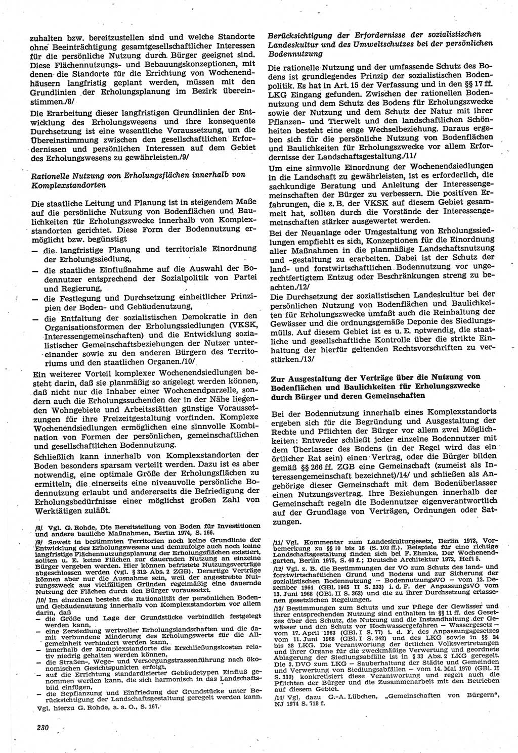 Neue Justiz (NJ), Zeitschrift für Recht und Rechtswissenschaft-Zeitschrift, sozialistisches Recht und Gesetzlichkeit, 31. Jahrgang 1977, Seite 230 (NJ DDR 1977, S. 230)