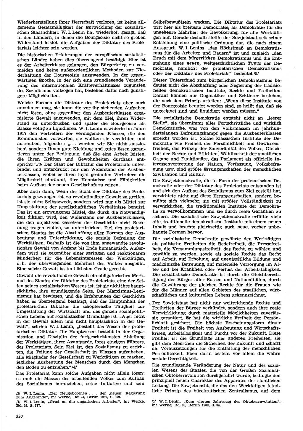 Neue Justiz (NJ), Zeitschrift für Recht und Rechtswissenschaft-Zeitschrift, sozialistisches Recht und Gesetzlichkeit, 31. Jahrgang 1977, Seite 330 (NJ DDR 1977, S. 330)