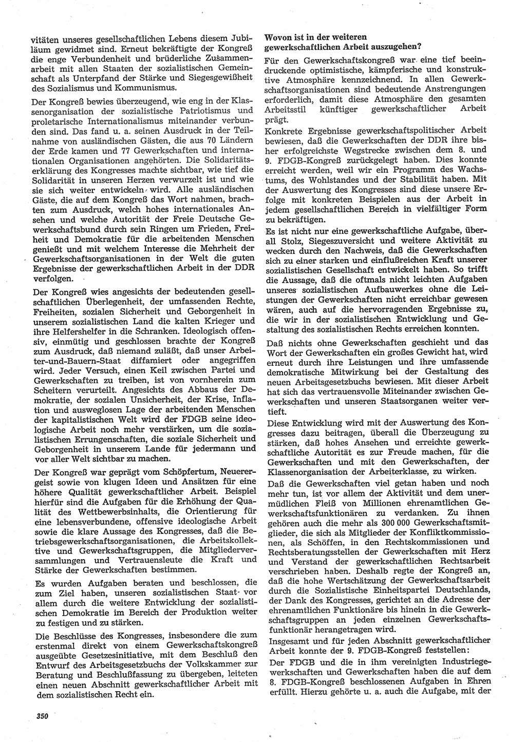 Neue Justiz (NJ), Zeitschrift für Recht und Rechtswissenschaft-Zeitschrift, sozialistisches Recht und Gesetzlichkeit, 31. Jahrgang 1977, Seite 350 (NJ DDR 1977, S. 350)