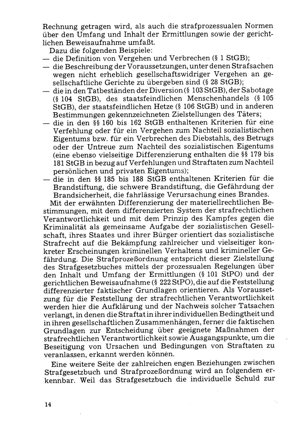 Der Abschluß des Ermittlungsverfahrens [Deutsche Demokratische Republik (DDR)] 1978, Seite 14 (Abschl. EV DDR 1978, S. 14)