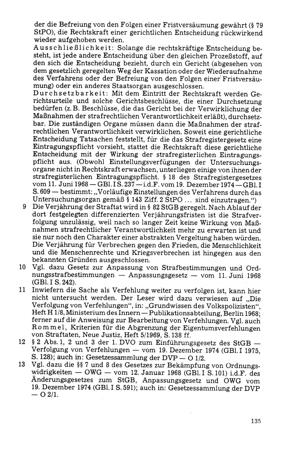Der Abschluß des Ermittlungsverfahrens [Deutsche Demokratische Republik (DDR)] 1978, Seite 135 (Abschl. EV DDR 1978, S. 135)