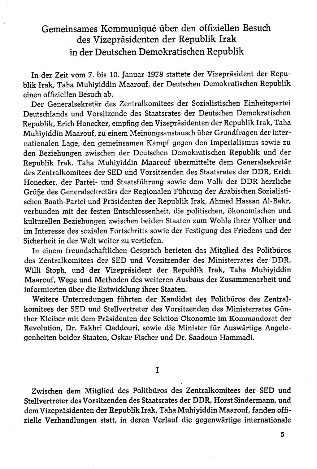 Dokumente der Sozialistischen Einheitspartei Deutschlands (SED) [Deutsche Demokratische Republik (DDR)] 1978-1979, Seite 5 (Dok. SED DDR 1978-1979, S. 5)