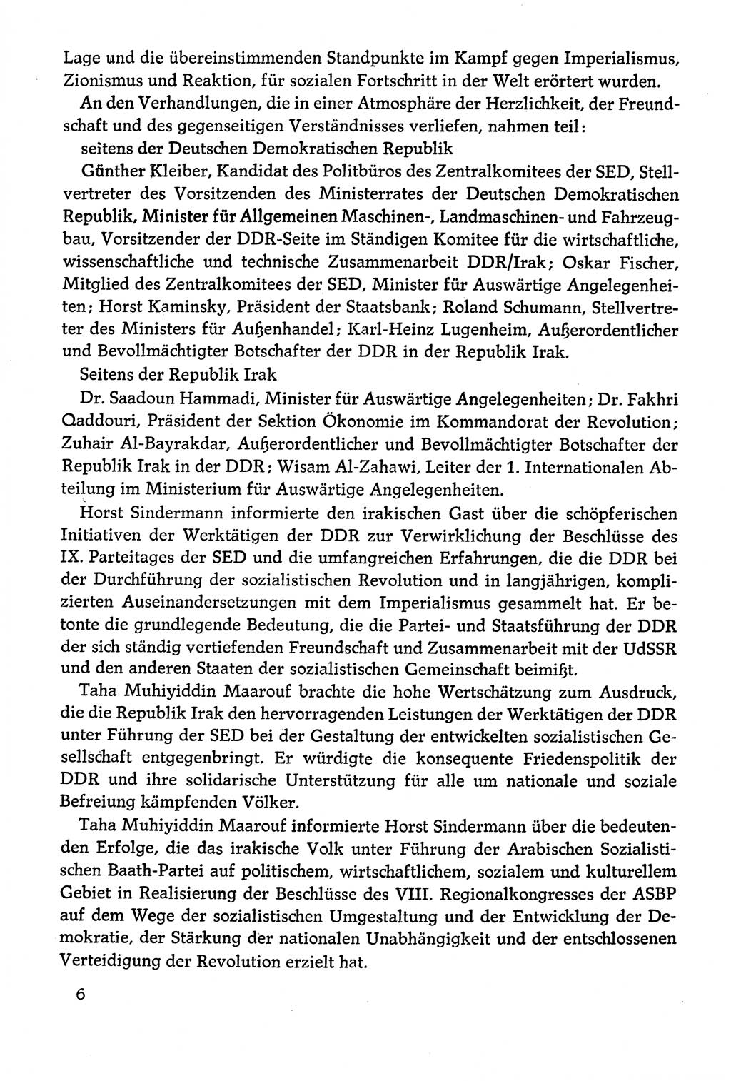 Dokumente der Sozialistischen Einheitspartei Deutschlands (SED) [Deutsche Demokratische Republik (DDR)] 1978-1979, Seite 6 (Dok. SED DDR 1978-1979, S. 6)