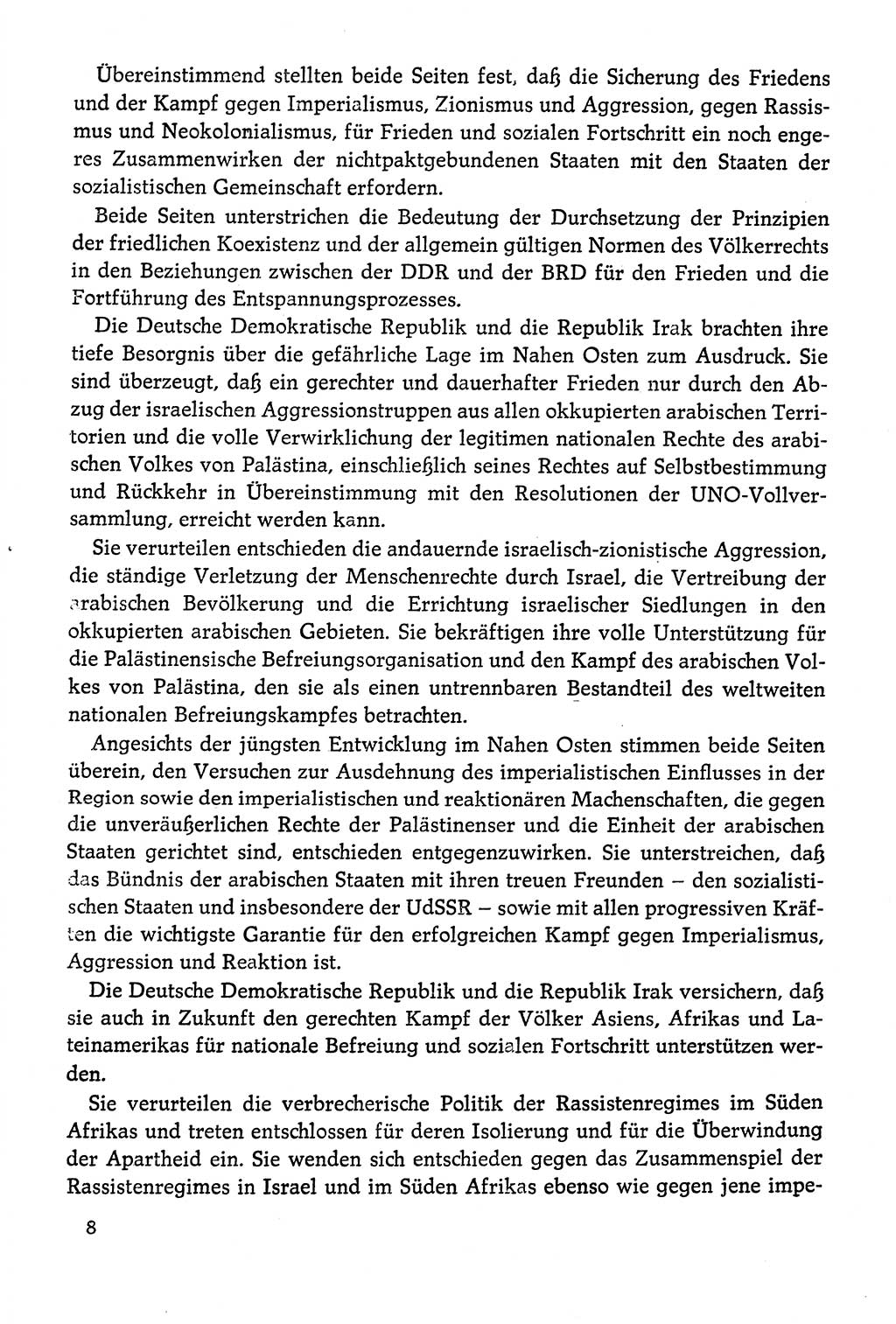 Dokumente der Sozialistischen Einheitspartei Deutschlands (SED) [Deutsche Demokratische Republik (DDR)] 1978-1979, Seite 8 (Dok. SED DDR 1978-1979, S. 8)