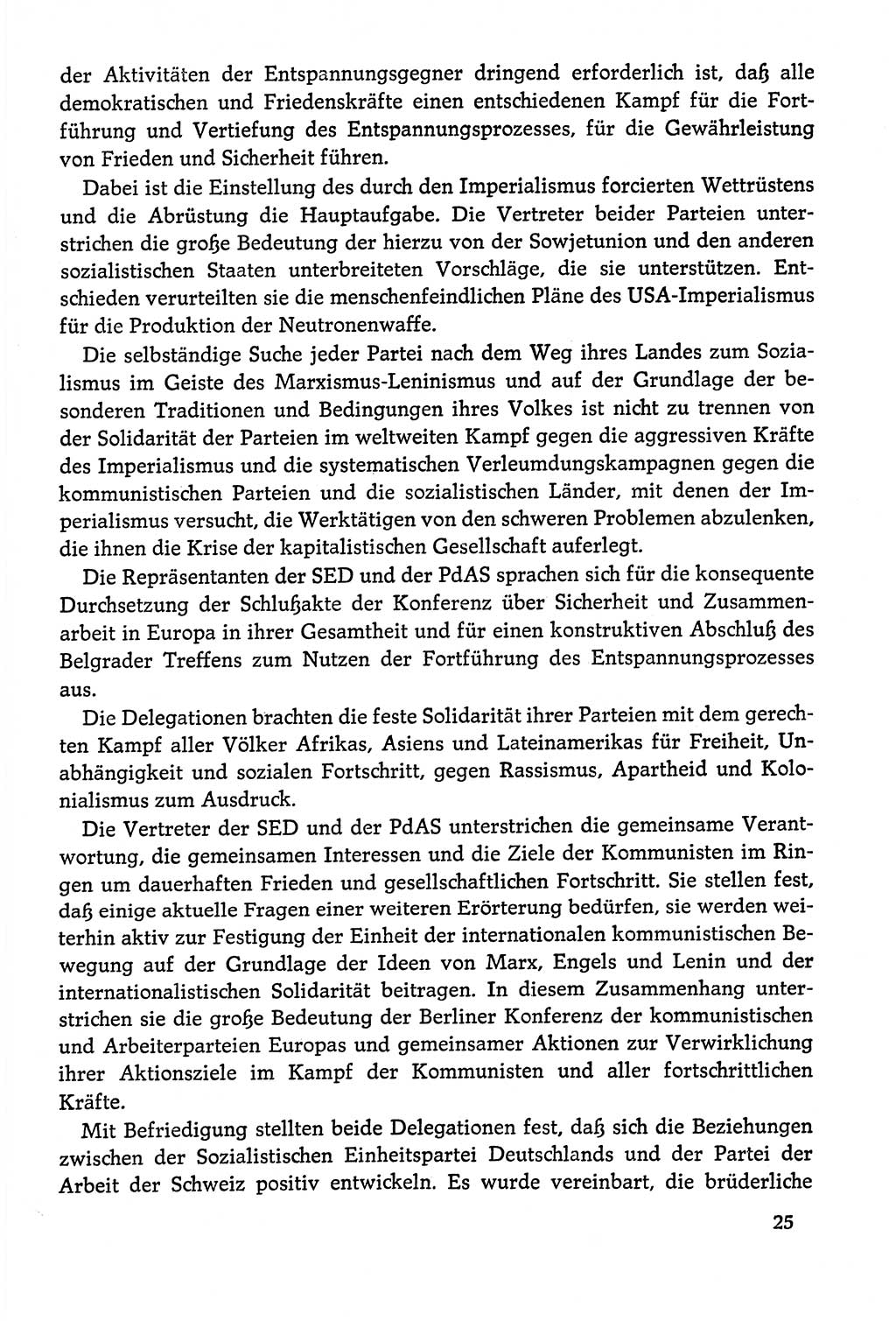 Dokumente der Sozialistischen Einheitspartei Deutschlands (SED) [Deutsche Demokratische Republik (DDR)] 1978-1979, Seite 25 (Dok. SED DDR 1978-1979, S. 25)