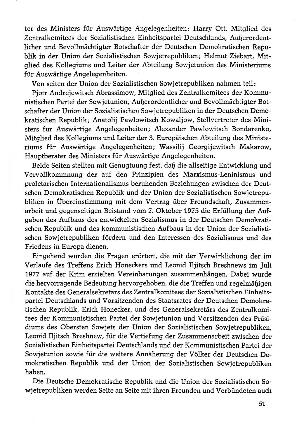 Dokumente der Sozialistischen Einheitspartei Deutschlands (SED) [Deutsche Demokratische Republik (DDR)] 1978-1979, Seite 51 (Dok. SED DDR 1978-1979, S. 51)