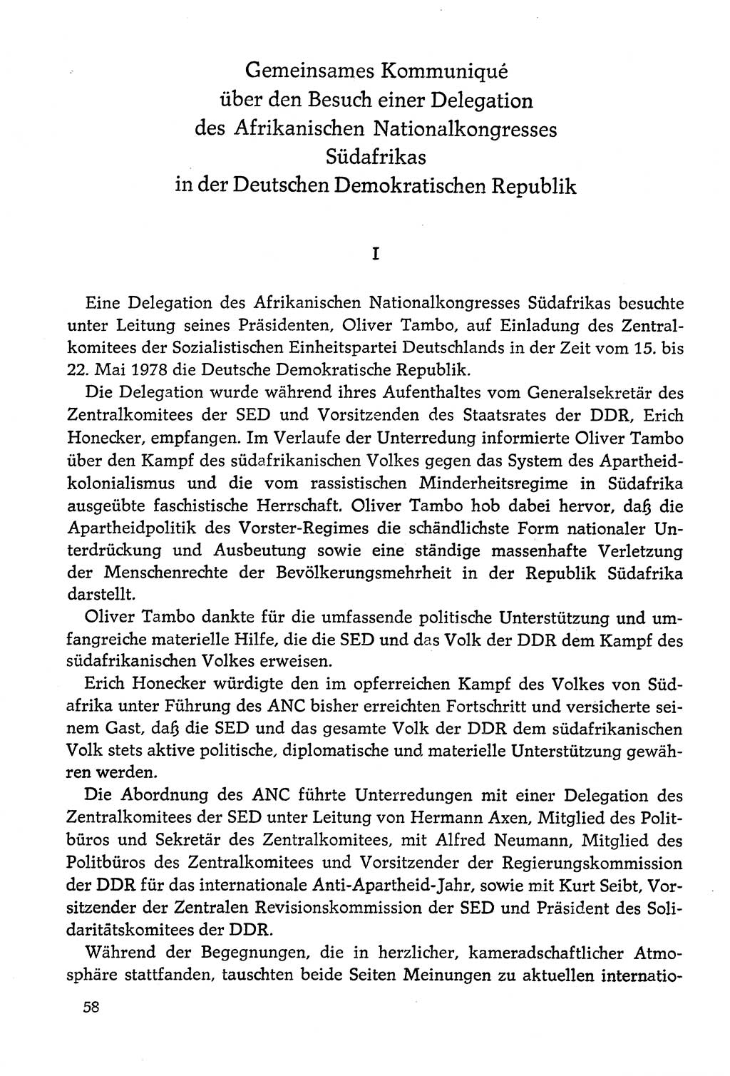 Dokumente der Sozialistischen Einheitspartei Deutschlands (SED) [Deutsche Demokratische Republik (DDR)] 1978-1979, Seite 58 (Dok. SED DDR 1978-1979, S. 58)