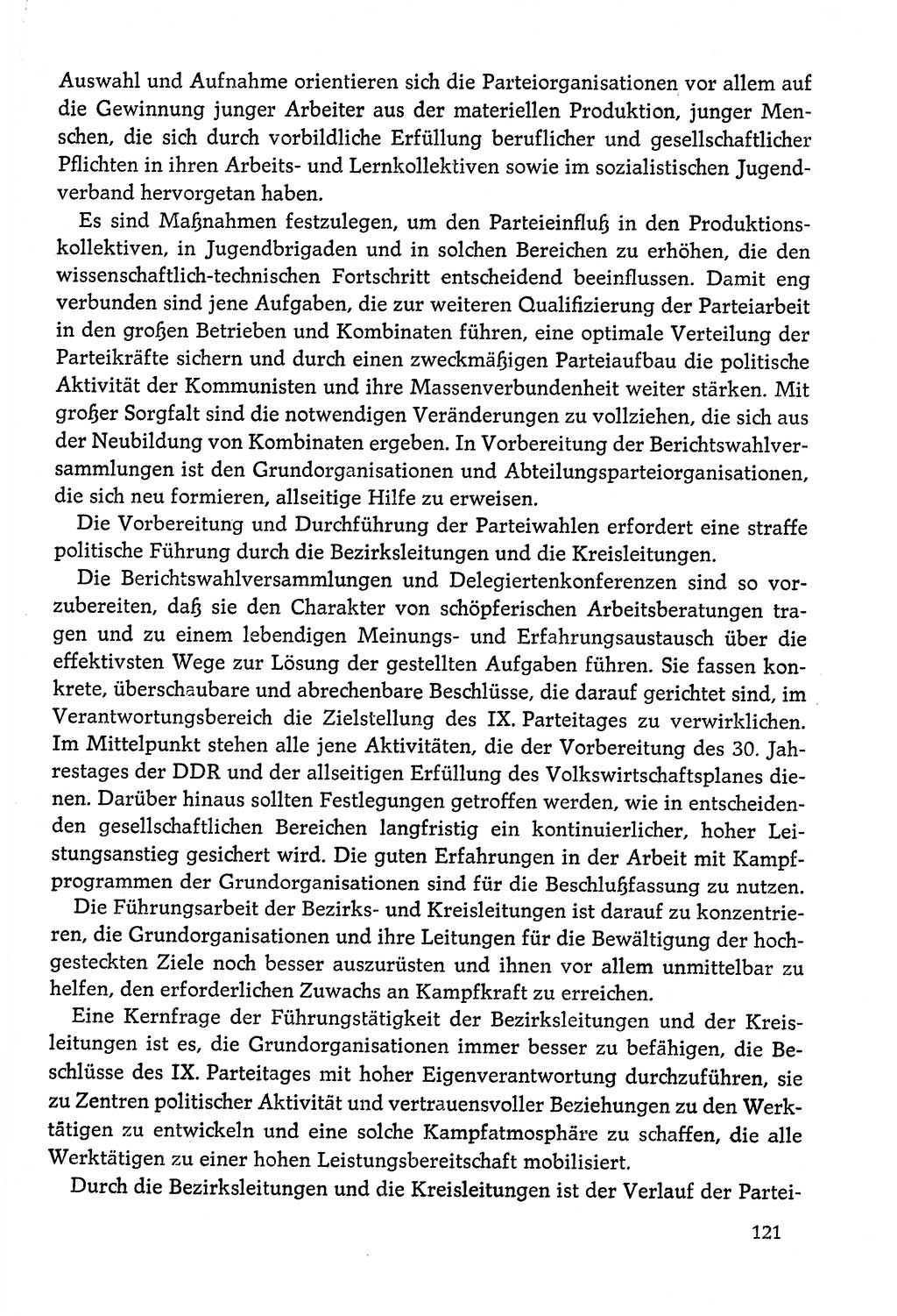 Dokumente der Sozialistischen Einheitspartei Deutschlands (SED) [Deutsche Demokratische Republik (DDR)] 1978-1979, Seite 121 (Dok. SED DDR 1978-1979, S. 121)