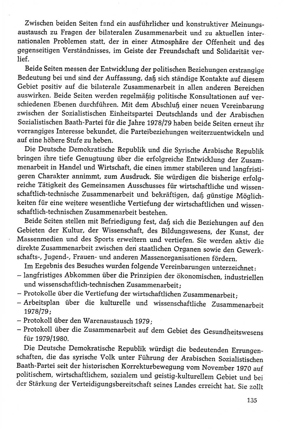 Dokumente der Sozialistischen Einheitspartei Deutschlands (SED) [Deutsche Demokratische Republik (DDR)] 1978-1979, Seite 135 (Dok. SED DDR 1978-1979, S. 135)