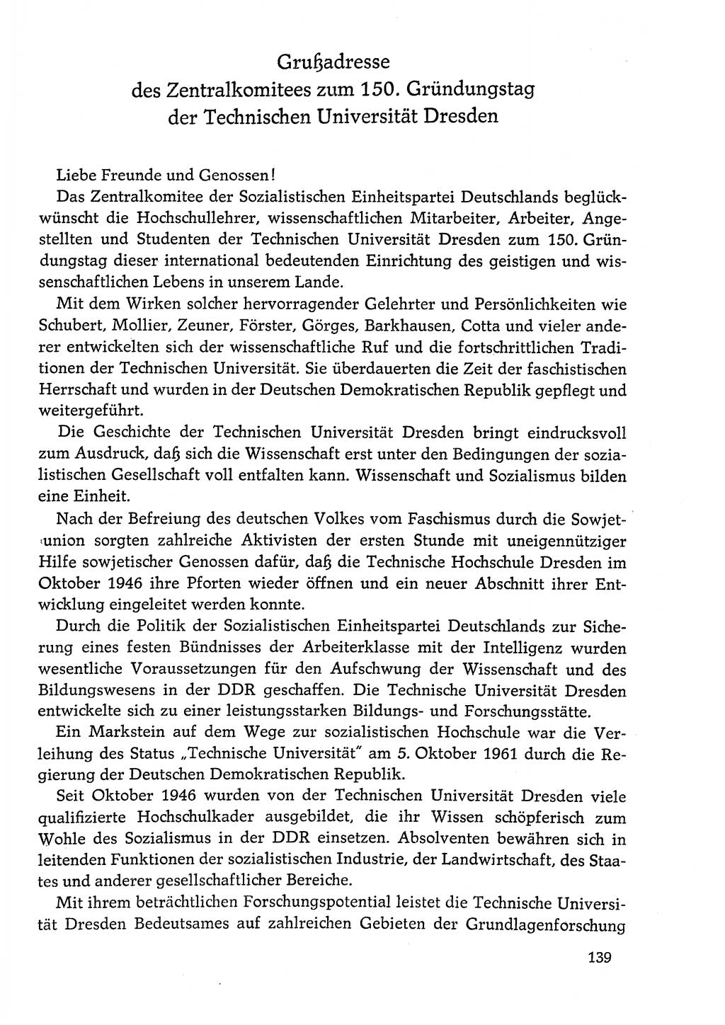 Dokumente der Sozialistischen Einheitspartei Deutschlands (SED) [Deutsche Demokratische Republik (DDR)] 1978-1979, Seite 139 (Dok. SED DDR 1978-1979, S. 139)