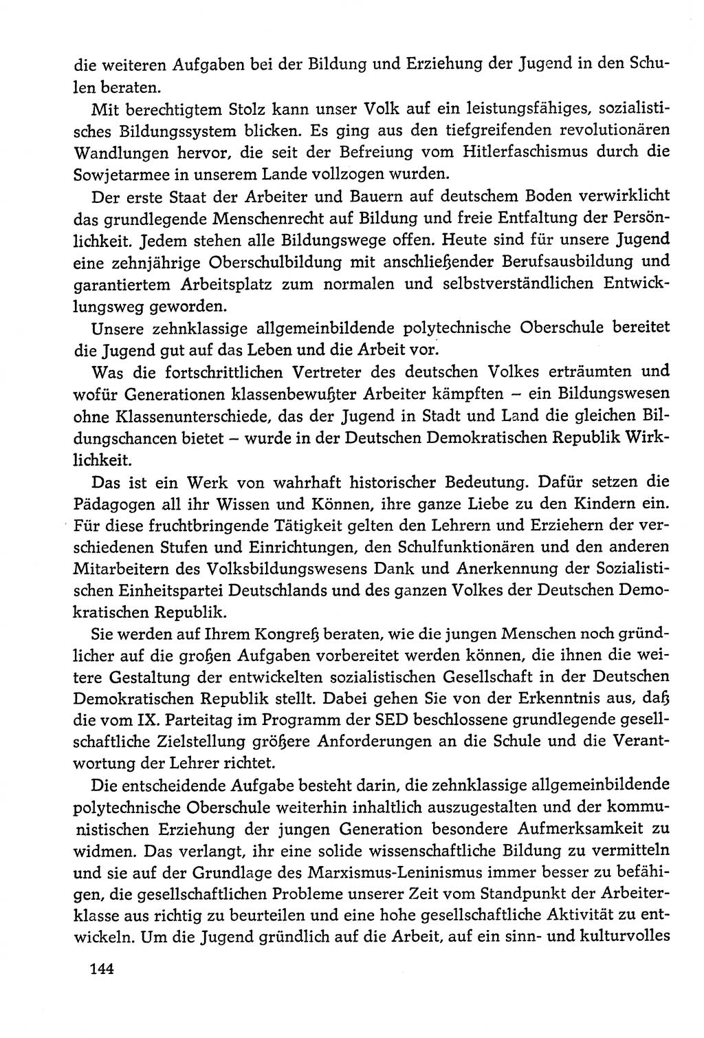 Dokumente der Sozialistischen Einheitspartei Deutschlands (SED) [Deutsche Demokratische Republik (DDR)] 1978-1979, Seite 144 (Dok. SED DDR 1978-1979, S. 144)