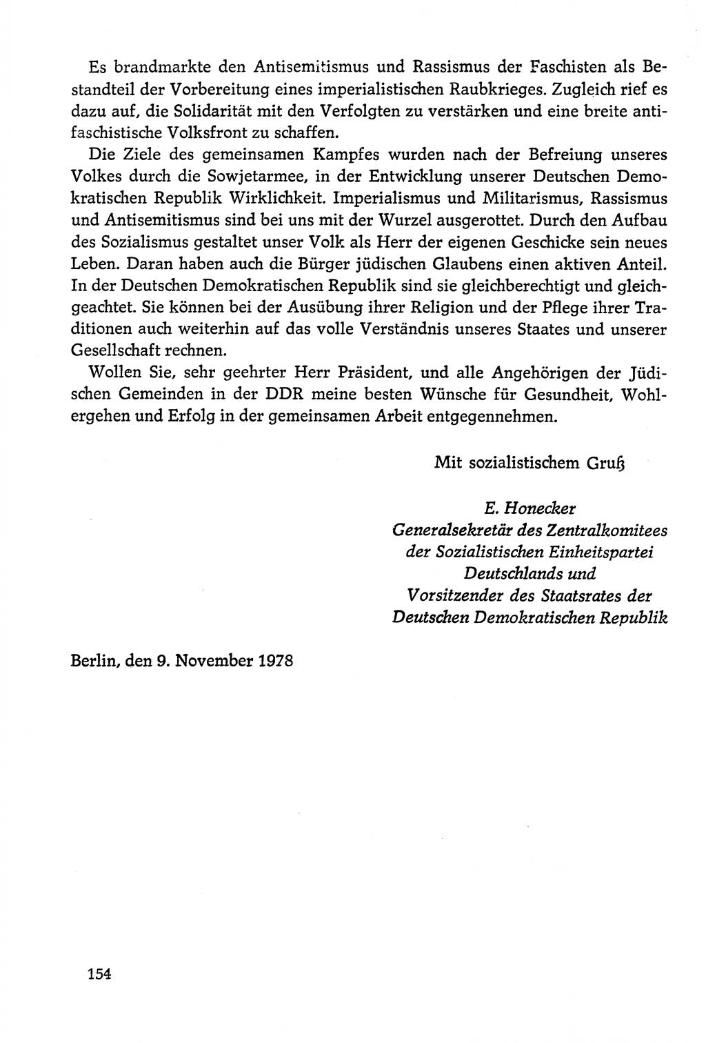 Dokumente der Sozialistischen Einheitspartei Deutschlands (SED) [Deutsche Demokratische Republik (DDR)] 1978-1979, Seite 154 (Dok. SED DDR 1978-1979, S. 154)