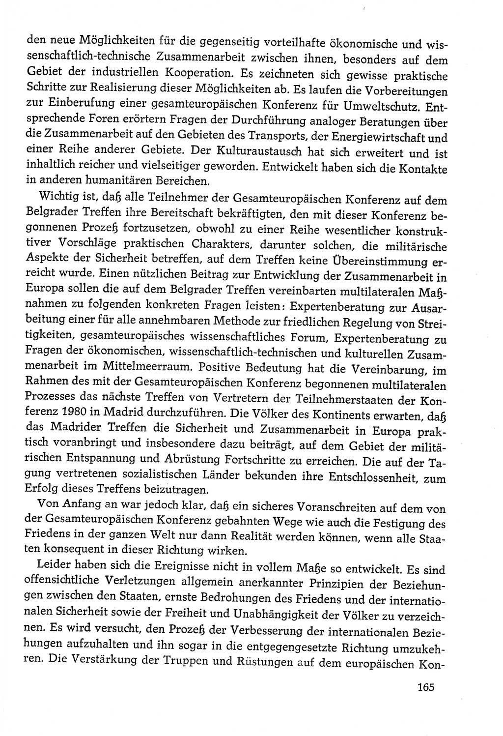 Dokumente der Sozialistischen Einheitspartei Deutschlands (SED) [Deutsche Demokratische Republik (DDR)] 1978-1979, Seite 165 (Dok. SED DDR 1978-1979, S. 165)