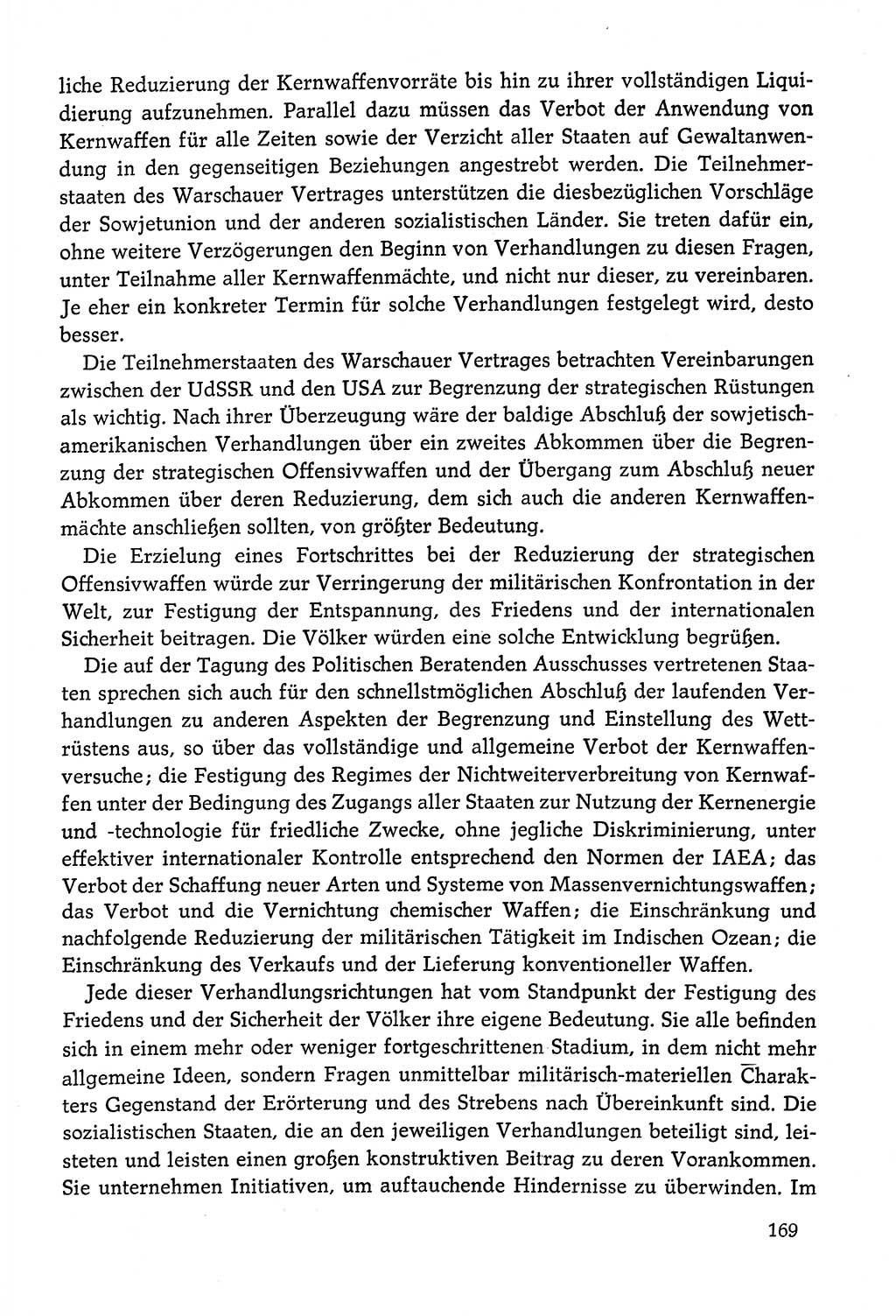 Dokumente der Sozialistischen Einheitspartei Deutschlands (SED) [Deutsche Demokratische Republik (DDR)] 1978-1979, Seite 169 (Dok. SED DDR 1978-1979, S. 169)