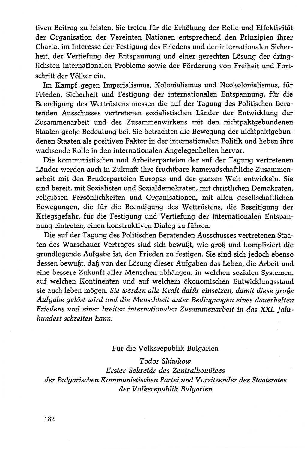 Dokumente der Sozialistischen Einheitspartei Deutschlands (SED) [Deutsche Demokratische Republik (DDR)] 1978-1979, Seite 182 (Dok. SED DDR 1978-1979, S. 182)