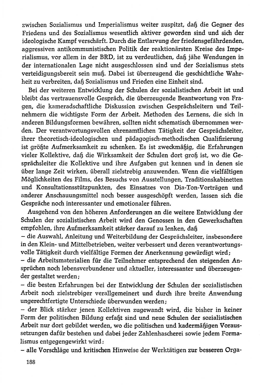 Dokumente der Sozialistischen Einheitspartei Deutschlands (SED) [Deutsche Demokratische Republik (DDR)] 1978-1979, Seite 188 (Dok. SED DDR 1978-1979, S. 188)