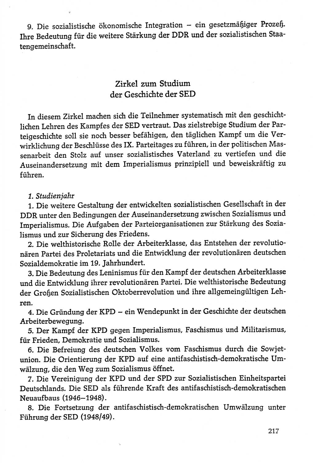 Dokumente der Sozialistischen Einheitspartei Deutschlands (SED) [Deutsche Demokratische Republik (DDR)] 1978-1979, Seite 217 (Dok. SED DDR 1978-1979, S. 217)