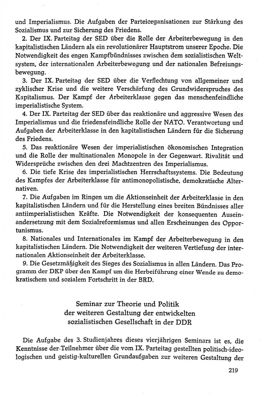Dokumente der Sozialistischen Einheitspartei Deutschlands (SED) [Deutsche Demokratische Republik (DDR)] 1978-1979, Seite 219 (Dok. SED DDR 1978-1979, S. 219)