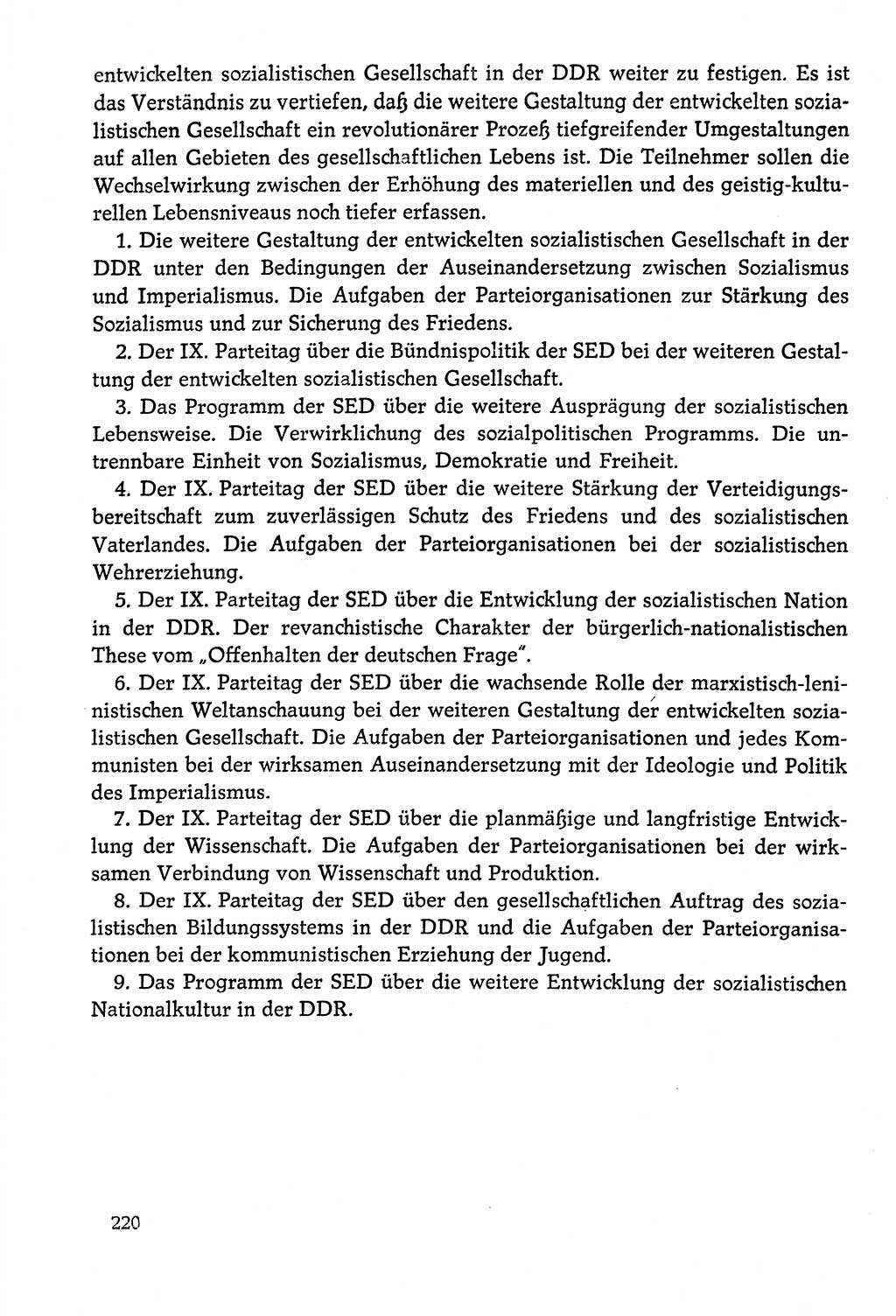 Dokumente der Sozialistischen Einheitspartei Deutschlands (SED) [Deutsche Demokratische Republik (DDR)] 1978-1979, Seite 220 (Dok. SED DDR 1978-1979, S. 220)