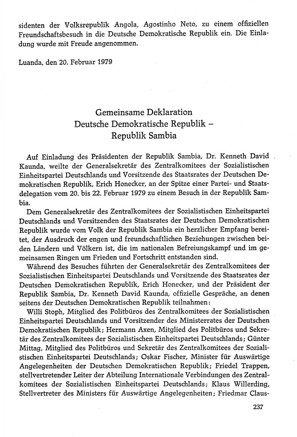 Dokumente der Sozialistischen Einheitspartei Deutschlands (SED) [Deutsche Demokratische Republik (DDR)] 1978-1979, Seite 237 (Dok. SED DDR 1978-1979, S. 237)