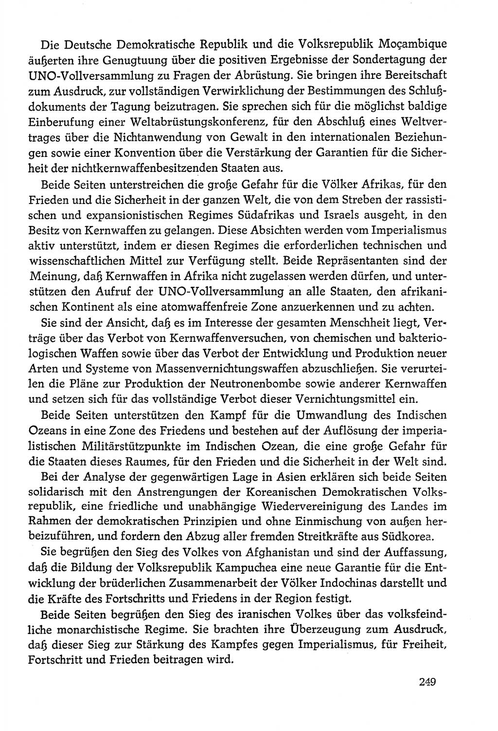 Dokumente der Sozialistischen Einheitspartei Deutschlands (SED) [Deutsche Demokratische Republik (DDR)] 1978-1979, Seite 249 (Dok. SED DDR 1978-1979, S. 249)