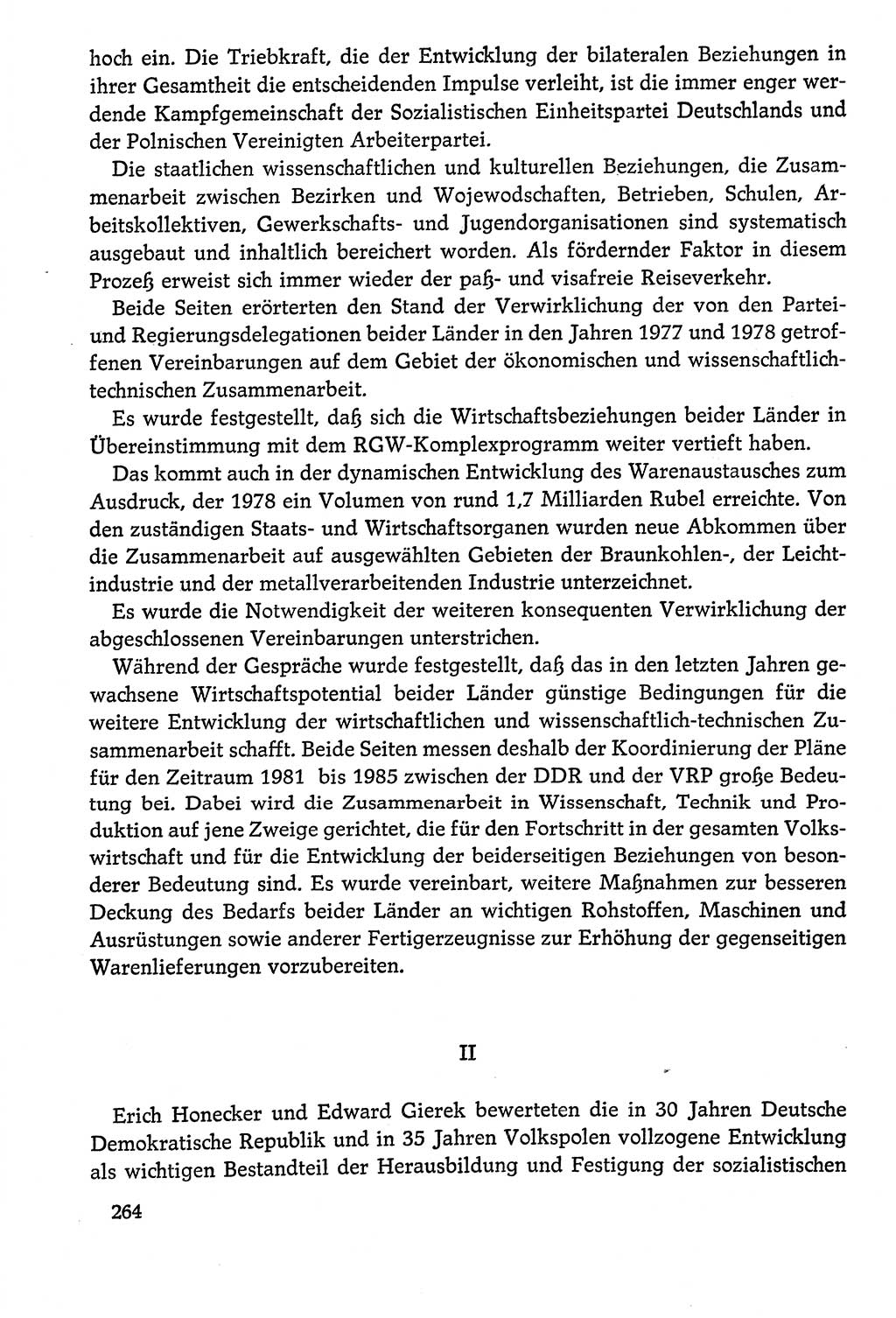 Dokumente der Sozialistischen Einheitspartei Deutschlands (SED) [Deutsche Demokratische Republik (DDR)] 1978-1979, Seite 264 (Dok. SED DDR 1978-1979, S. 264)