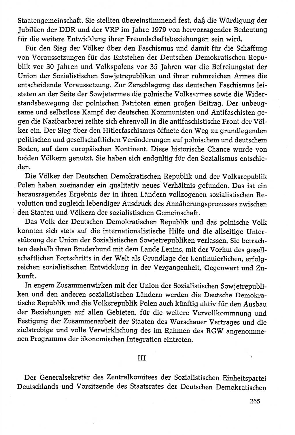 Dokumente der Sozialistischen Einheitspartei Deutschlands (SED) [Deutsche Demokratische Republik (DDR)] 1978-1979, Seite 265 (Dok. SED DDR 1978-1979, S. 265)