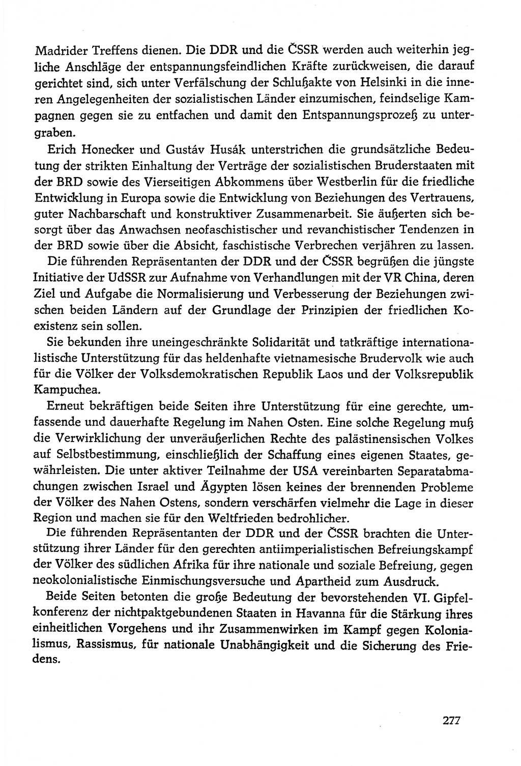 Dokumente der Sozialistischen Einheitspartei Deutschlands (SED) [Deutsche Demokratische Republik (DDR)] 1978-1979, Seite 277 (Dok. SED DDR 1978-1979, S. 277)