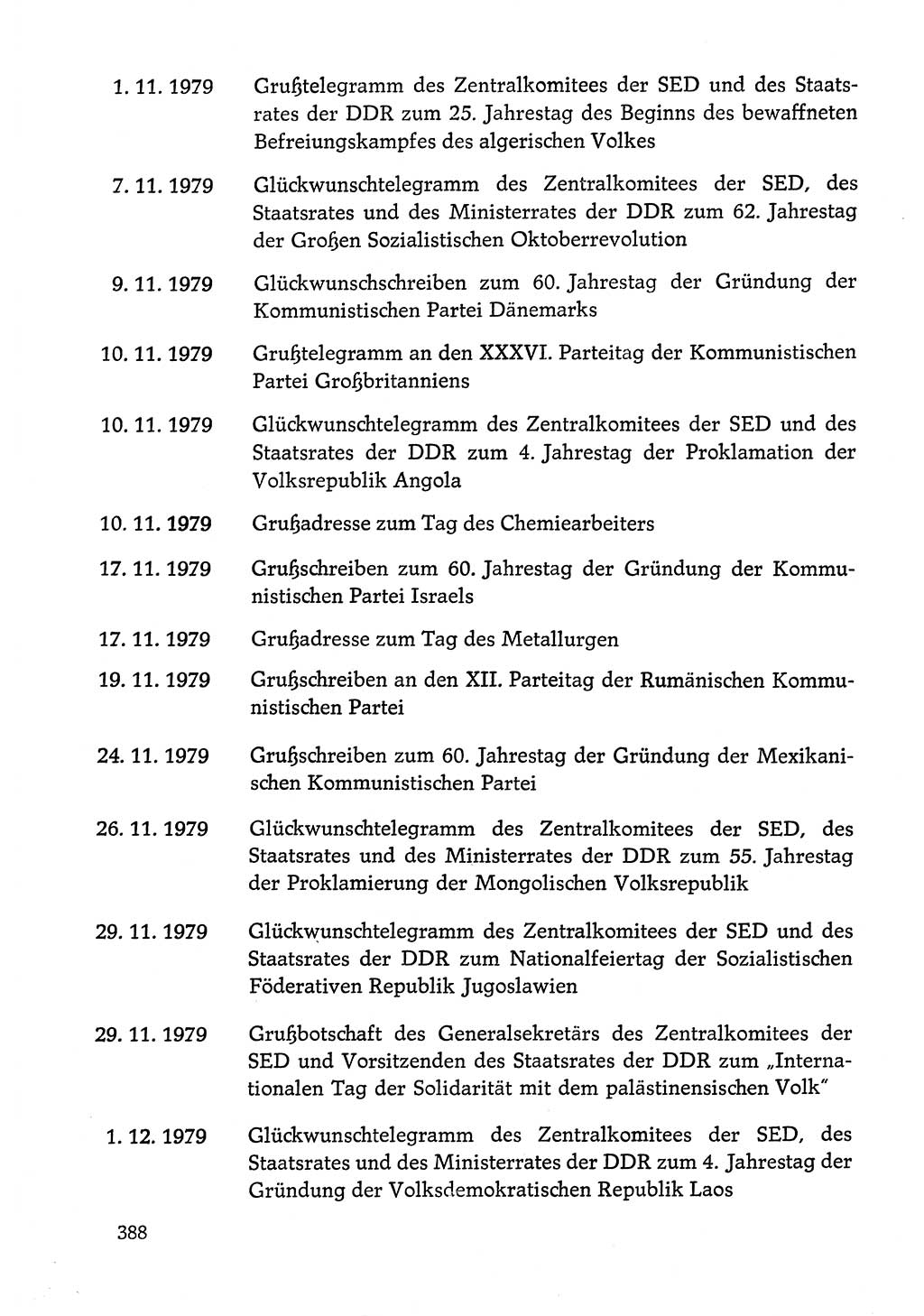 Dokumente der Sozialistischen Einheitspartei Deutschlands (SED) [Deutsche Demokratische Republik (DDR)] 1978-1979, Seite 388 (Dok. SED DDR 1978-1979, S. 388)