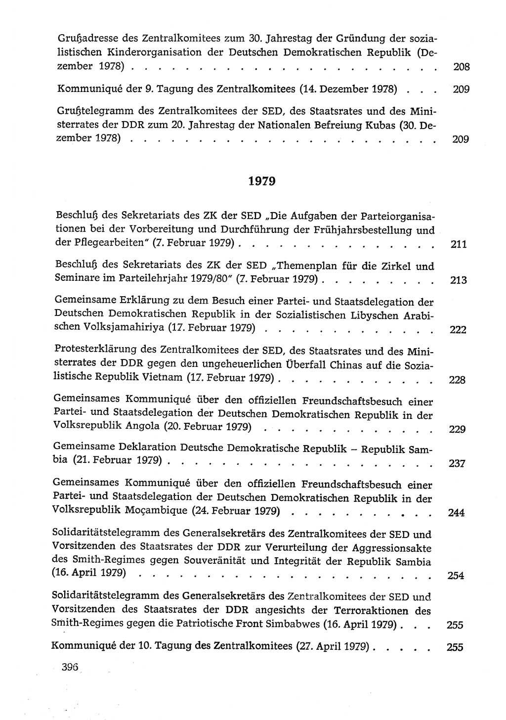 Dokumente der Sozialistischen Einheitspartei Deutschlands (SED) [Deutsche Demokratische Republik (DDR)] 1978-1979, Seite 396 (Dok. SED DDR 1978-1979, S. 396)