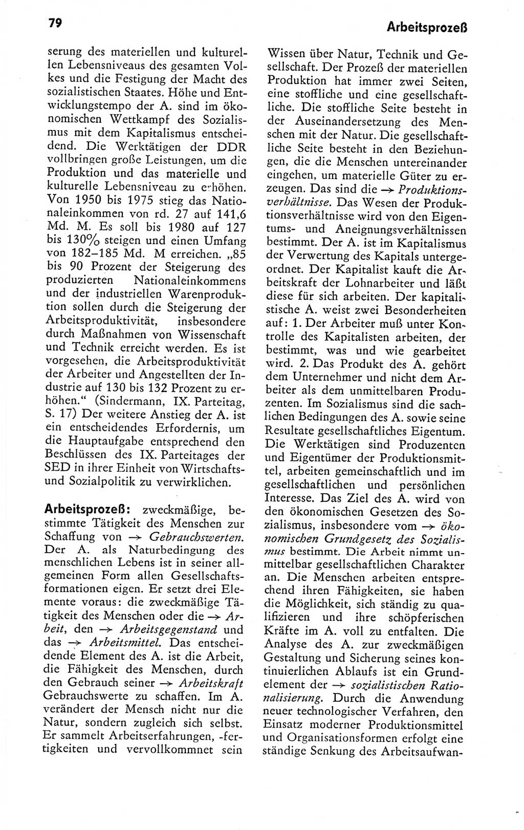 Kleines politisches Wörterbuch [Deutsche Demokratische Republik (DDR)] 1978, Seite 79 (Kl. pol. Wb. DDR 1978, S. 79)