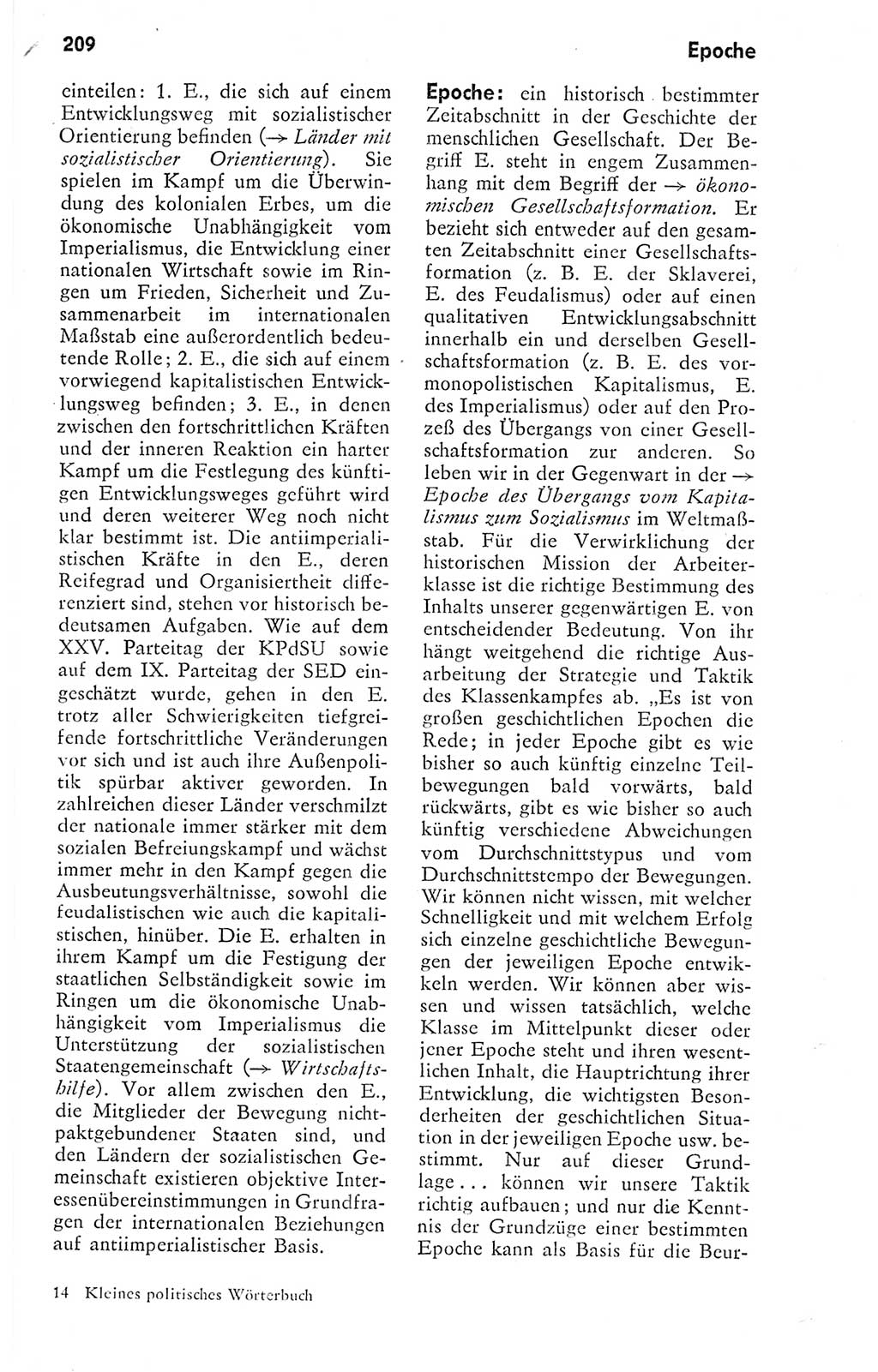 Kleines politisches Wörterbuch [Deutsche Demokratische Republik (DDR)] 1978, Seite 209 (Kl. pol. Wb. DDR 1978, S. 209)