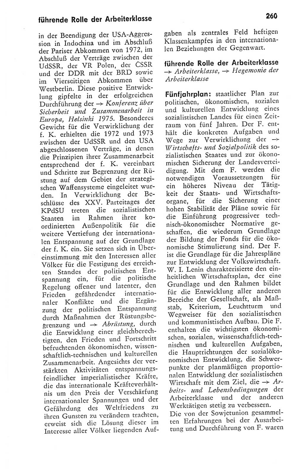 Kleines politisches Wörterbuch [Deutsche Demokratische Republik (DDR)] 1978, Seite 260 (Kl. pol. Wb. DDR 1978, S. 260)