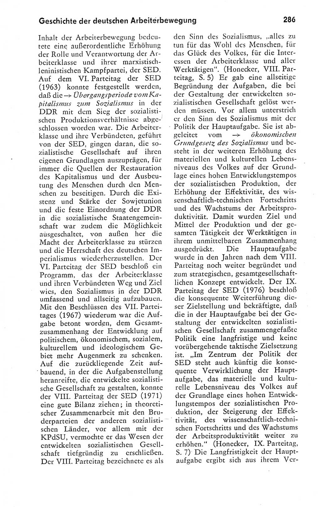 Kleines politisches Wörterbuch [Deutsche Demokratische Republik (DDR)] 1978, Seite 286 (Kl. pol. Wb. DDR 1978, S. 286)