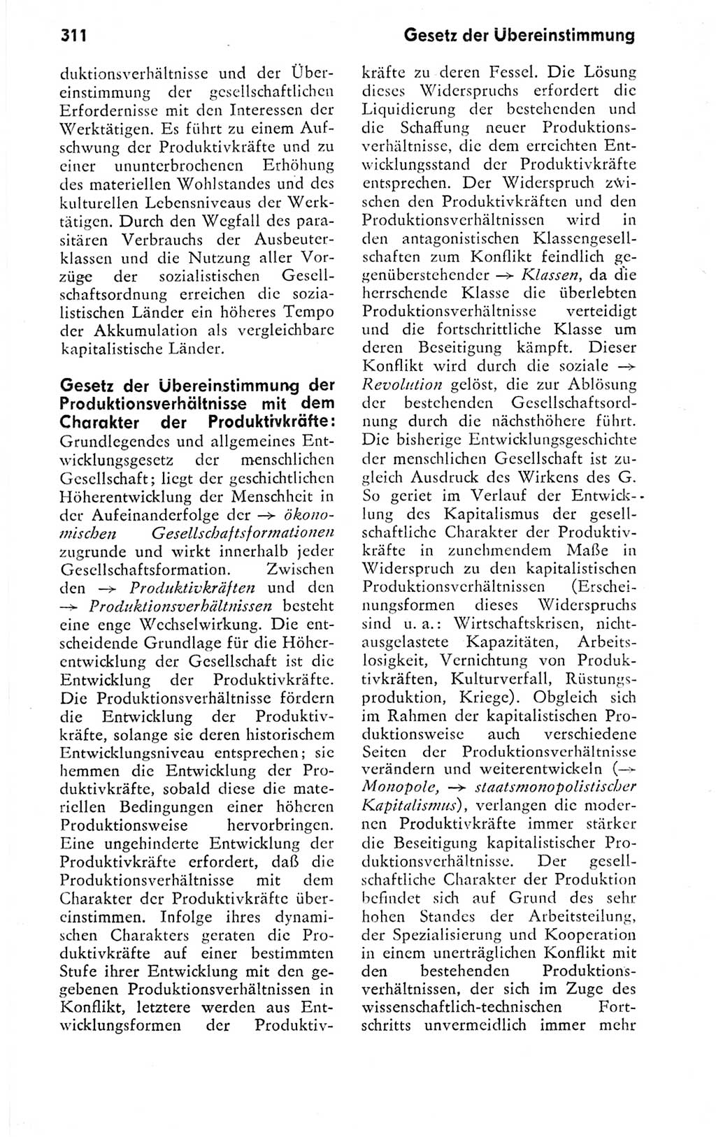 Kleines politisches Wörterbuch [Deutsche Demokratische Republik (DDR)] 1978, Seite 311 (Kl. pol. Wb. DDR 1978, S. 311)