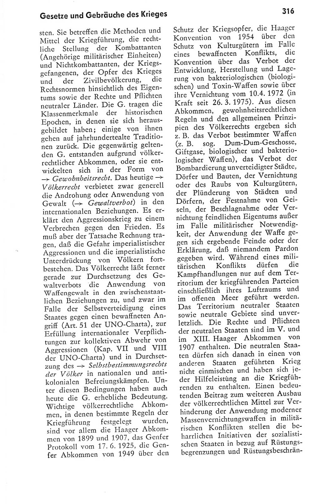 Kleines politisches Wörterbuch [Deutsche Demokratische Republik (DDR)] 1978, Seite 316 (Kl. pol. Wb. DDR 1978, S. 316)