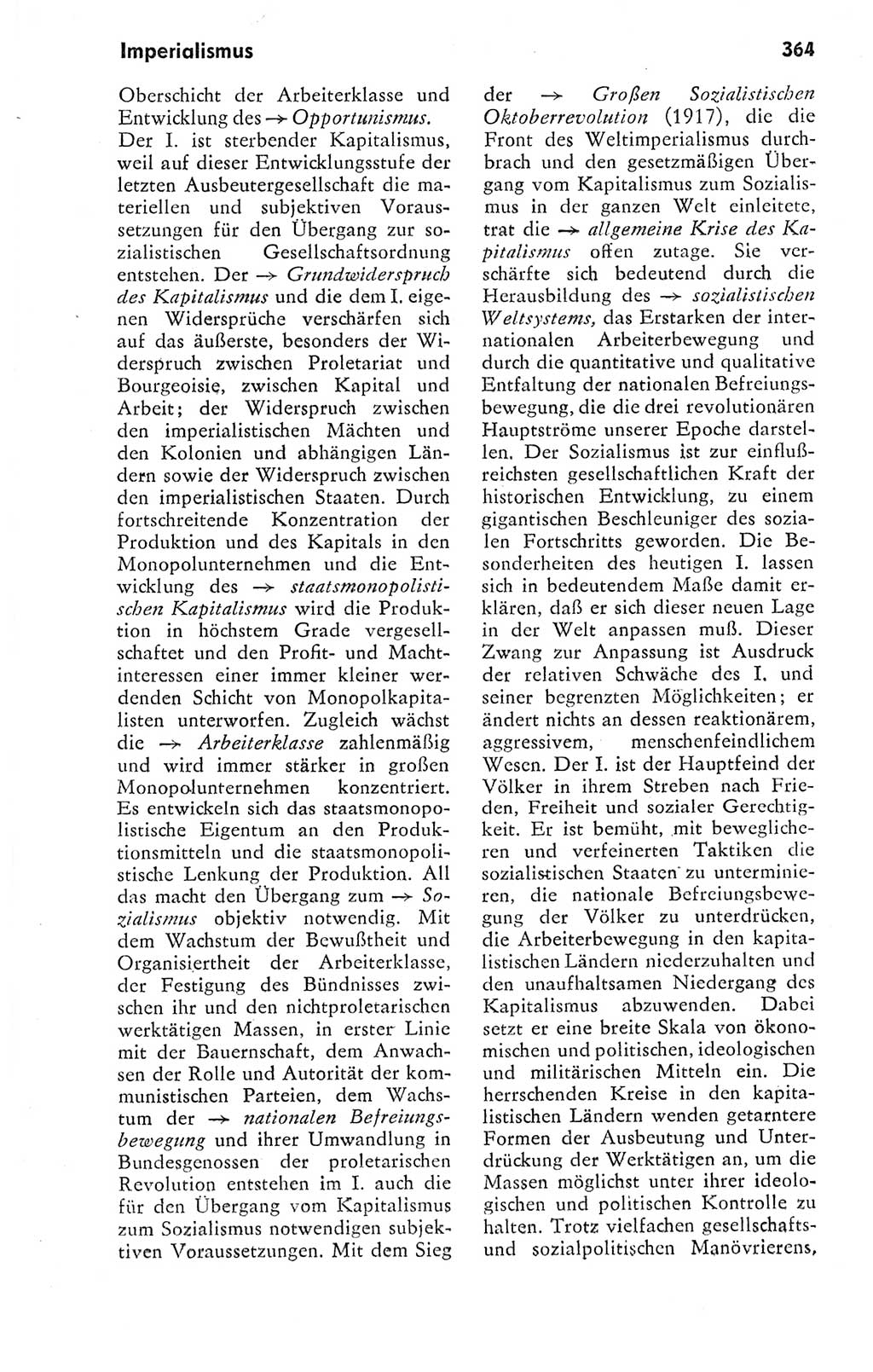 Kleines politisches Wörterbuch [Deutsche Demokratische Republik (DDR)] 1978, Seite 364 (Kl. pol. Wb. DDR 1978, S. 364)