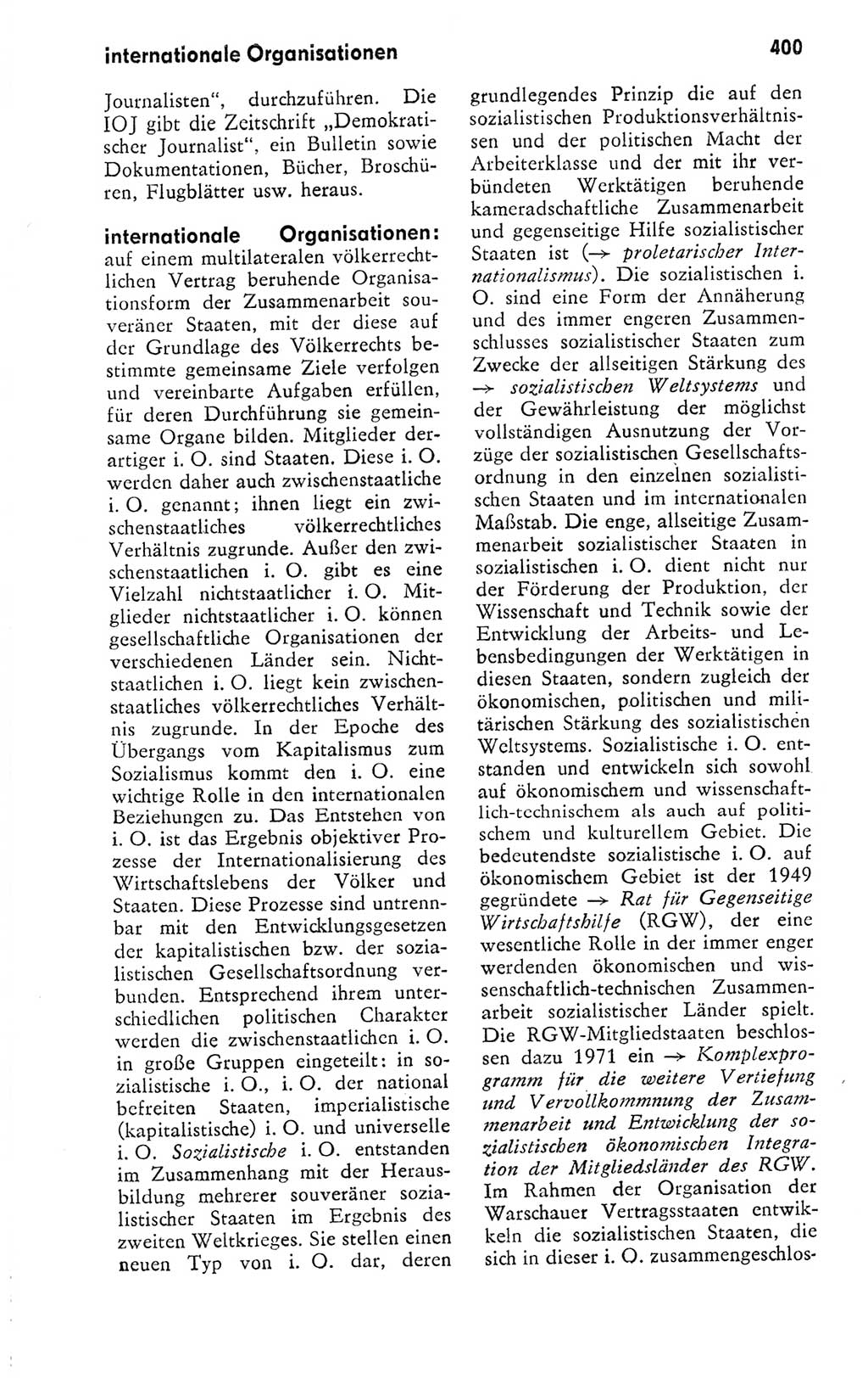 Kleines politisches Wörterbuch [Deutsche Demokratische Republik (DDR)] 1978, Seite 400 (Kl. pol. Wb. DDR 1978, S. 400)