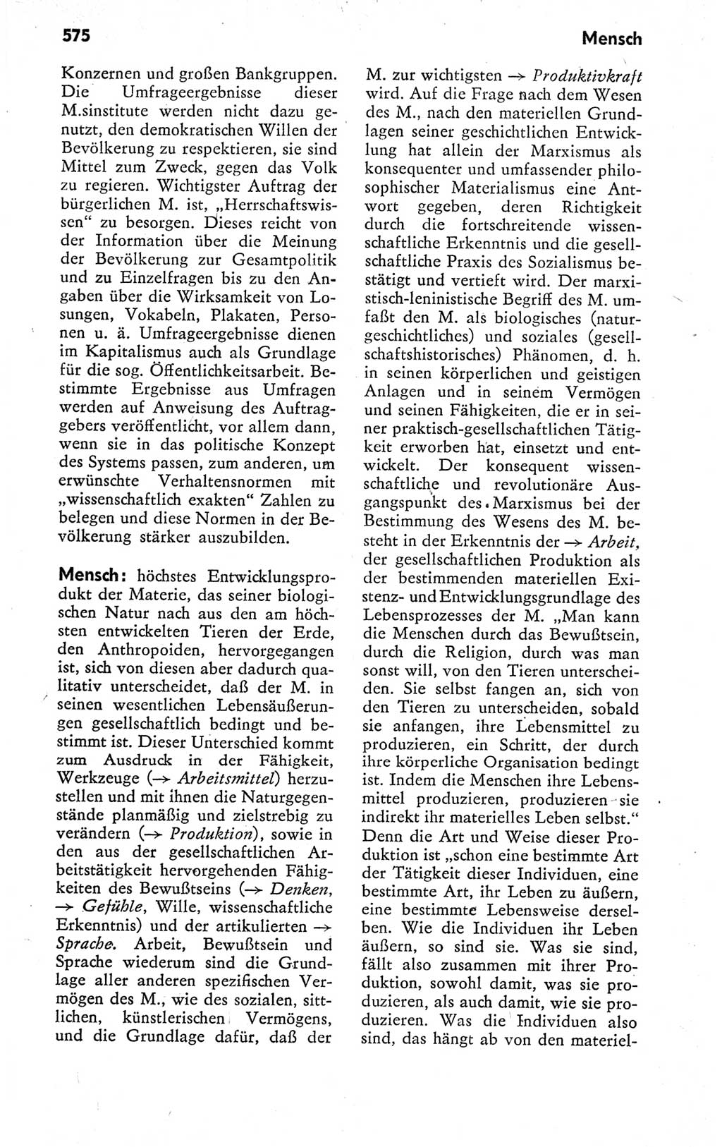 Kleines politisches Wörterbuch [Deutsche Demokratische Republik (DDR)] 1978, Seite 575 (Kl. pol. Wb. DDR 1978, S. 575)