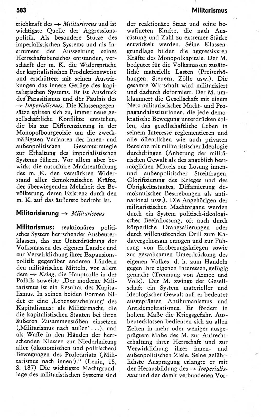 Kleines politisches Wörterbuch [Deutsche Demokratische Republik (DDR)] 1978, Seite 583 (Kl. pol. Wb. DDR 1978, S. 583)
