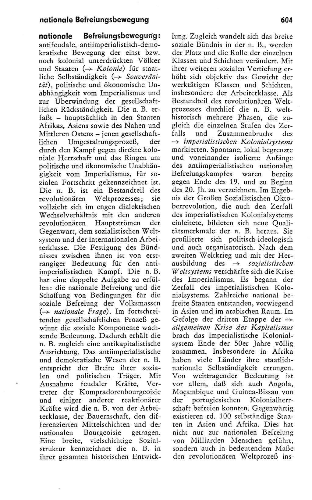 Kleines politisches Wörterbuch [Deutsche Demokratische Republik (DDR)] 1978, Seite 604 (Kl. pol. Wb. DDR 1978, S. 604)