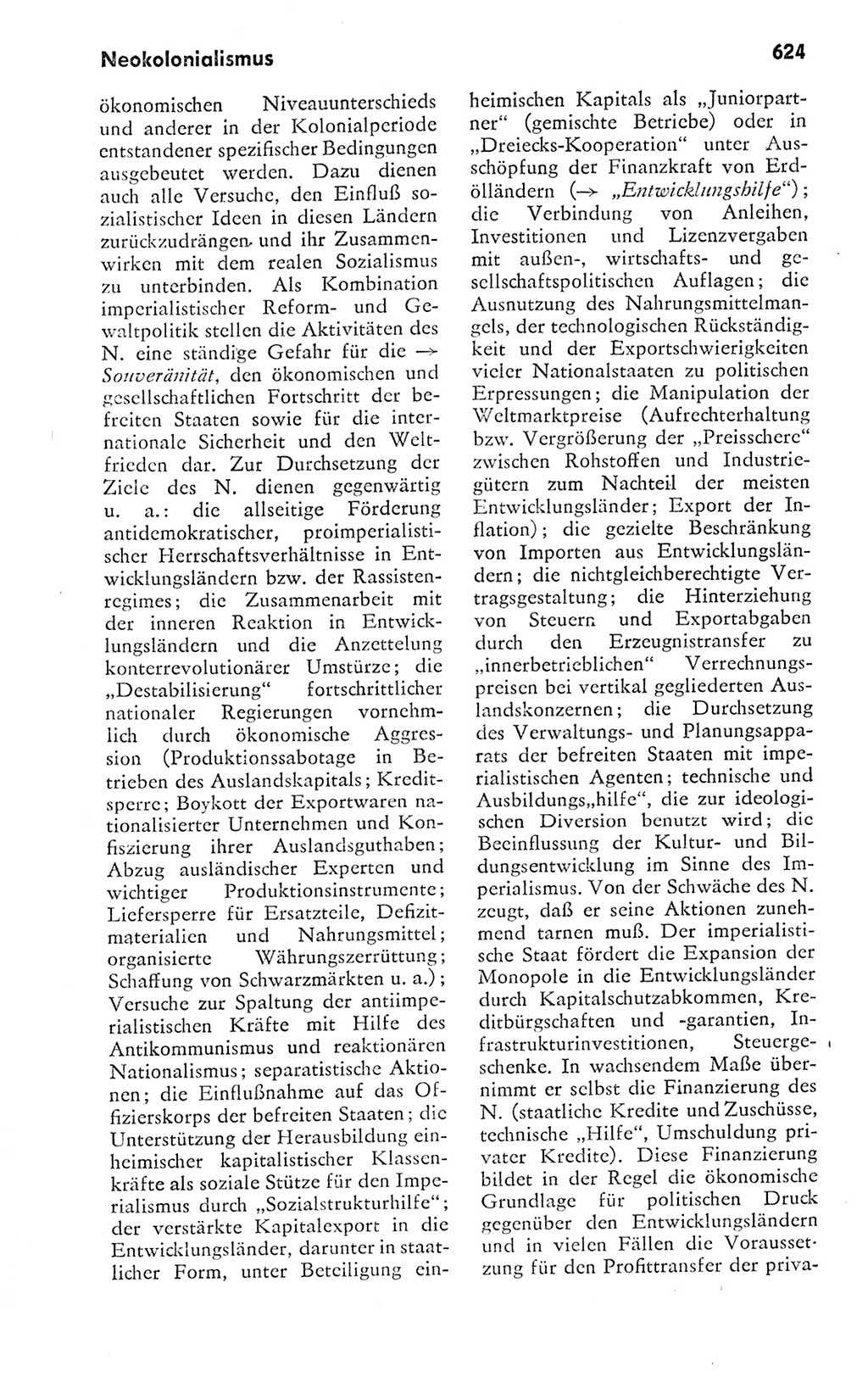 Kleines politisches Wörterbuch [Deutsche Demokratische Republik (DDR)] 1978, Seite 624 (Kl. pol. Wb. DDR 1978, S. 624)