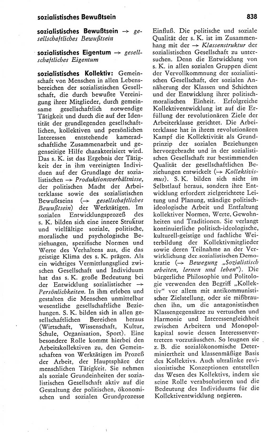 Kleines politisches Wörterbuch [Deutsche Demokratische Republik (DDR)] 1978, Seite 838 (Kl. pol. Wb. DDR 1978, S. 838)