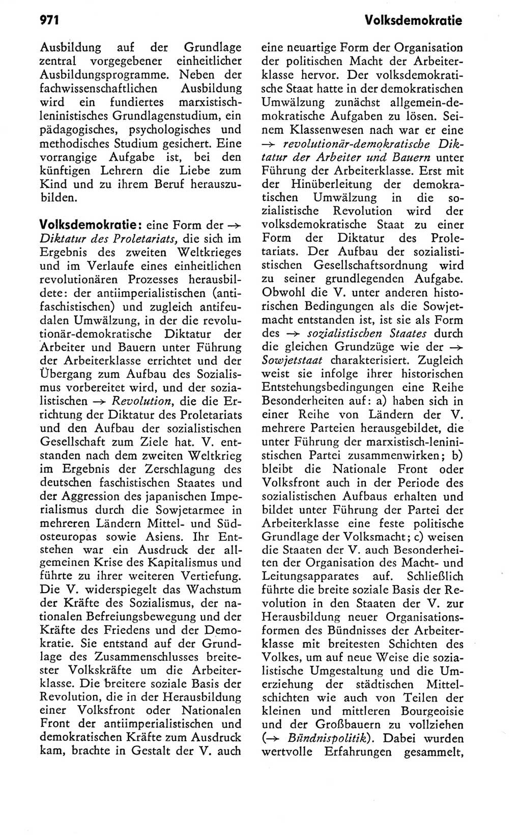 Kleines politisches Wörterbuch [Deutsche Demokratische Republik (DDR)] 1978, Seite 971 (Kl. pol. Wb. DDR 1978, S. 971)