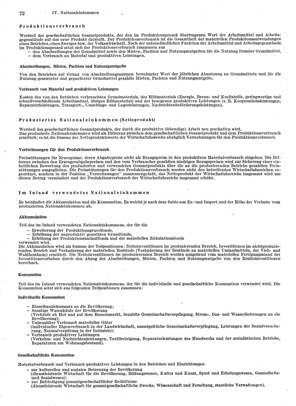 Statistisches Jahrbuch der Deutschen Demokratischen Republik (DDR) 1978, Seite 72 (Stat. Jb. DDR 1978, S. 72)