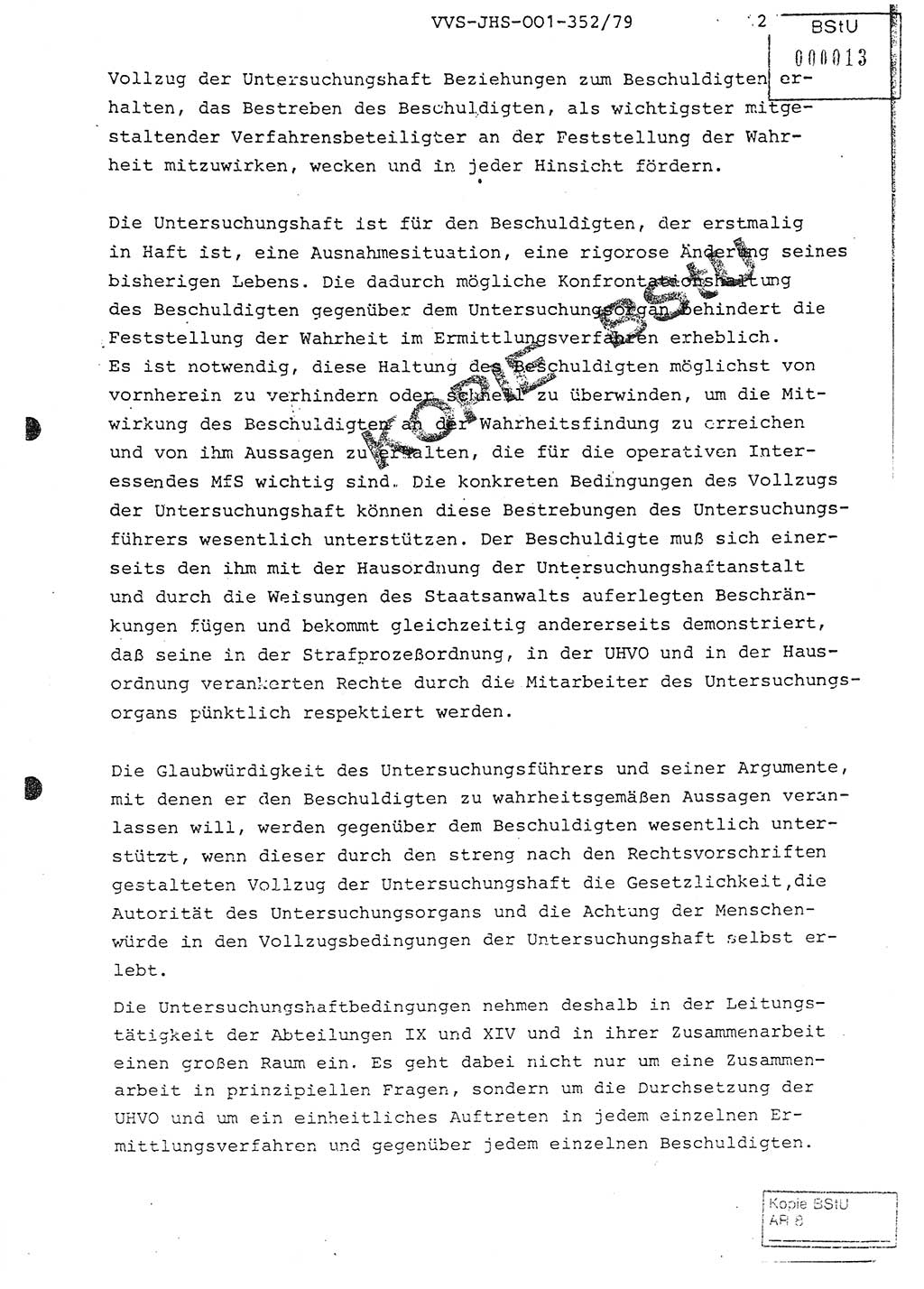 Diplomarbeit Hauptmann Peter Wittum (BV Bln. Abt. HA Ⅸ), Ministerium für Staatssicherheit (MfS) [Deutsche Demokratische Republik (DDR)], Juristische Hochschule (JHS), Vertrauliche Verschlußsache (VVS) o001-352/79, Potsdam 1979, Seite 12 (Dipl.-Arb. MfS DDR JHS VVS o001-352/79 1979, S. 12)