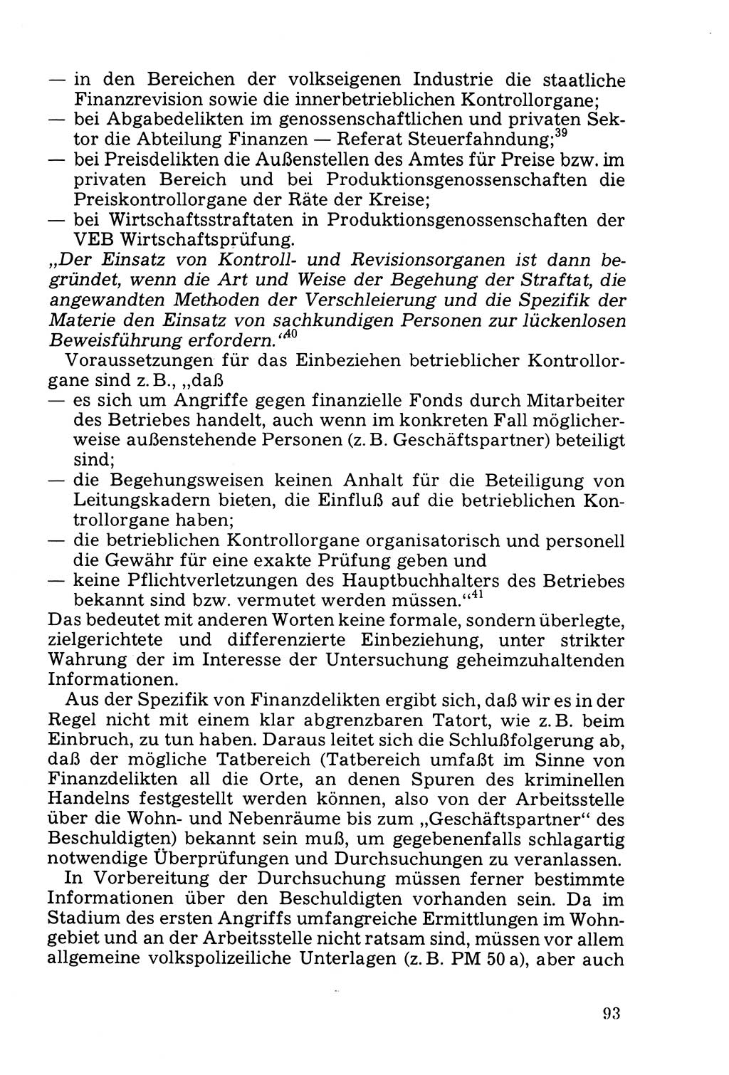 Die Durchsuchung und die Beschlagnahme [Deutsche Demokratische Republik (DDR)] 1979, Seite 93 (Durchs. Beschl. DDR 1979, S. 93)